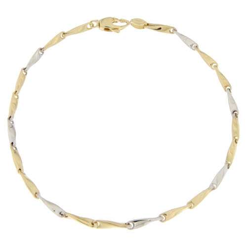 White Yellow Gold Men&#39;s Bracelet GL100752