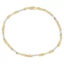 White Yellow Gold Men&#39;s Bracelet GL100753