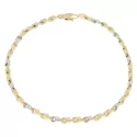 Bracciale Uomo Oro Giallo Bianco GL100754