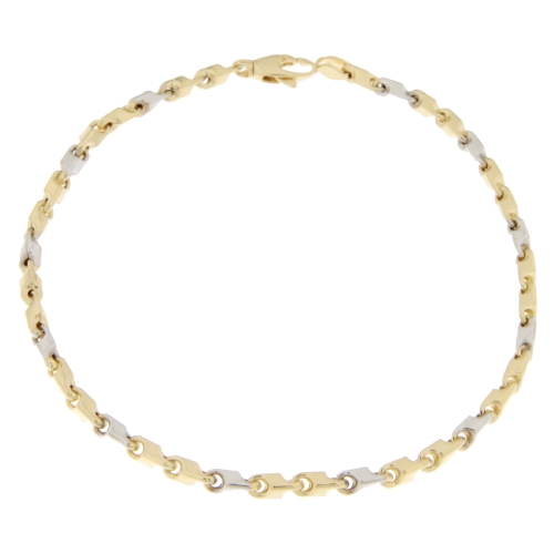 White Yellow Gold Men&#39;s Bracelet GL100754