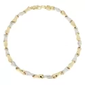 White Yellow Gold Men&#39;s Bracelet GL100755