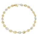 White Yellow Gold Men&#39;s Bracelet GL100756