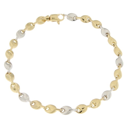 Bracciale Uomo Oro Giallo Bianco GL100756