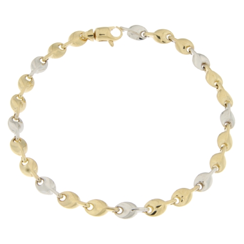 White Yellow Gold Men&#39;s Bracelet GL100756