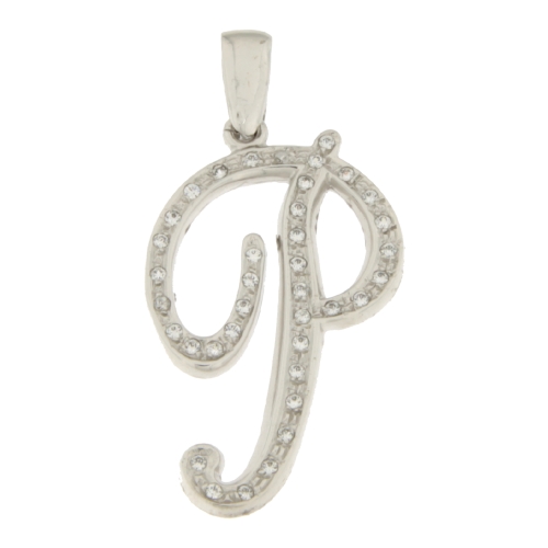 Initial Letter P Pendant White Gold GL100765