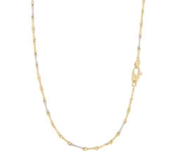 White Yellow Gold Men&#39;s Necklace GL100769