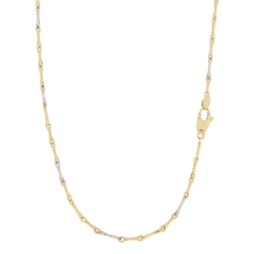 White Yellow Gold Men&#39;s Necklace GL100769