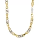 White Yellow Gold Men&#39;s Necklace GL100773