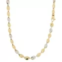 Collana Uomo Oro Giallo Bianco GL100775