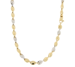 White Yellow Gold Men&#39;s Necklace GL100775
