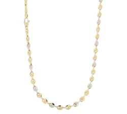 Collana Uomo Oro Giallo Bianco GL100776