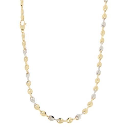 Collana Uomo Oro Giallo Bianco GL100776