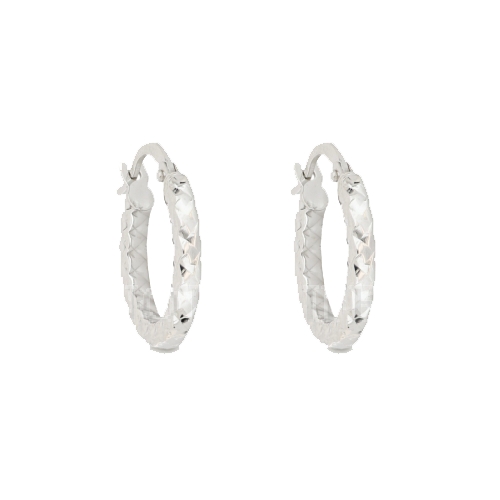 Women&#39;s Hoop Earrings in White Gold 803321727727