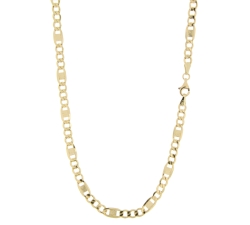 Unisex Yellow Gold Necklace GL100792