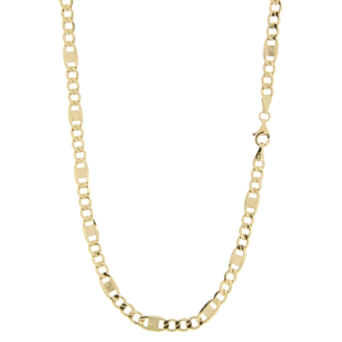 Unisex Yellow Gold Necklace GL100792