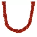Red Coral Woman Necklace Yellow Gold GL100793