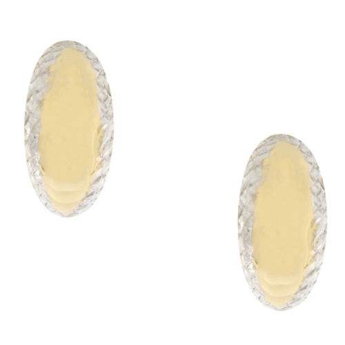 White Yellow Gold Women&#39;s Earrings GL100799