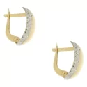 White Yellow Gold Women&#39;s Earrings GL100799
