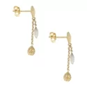 White Yellow Gold Women&#39;s Earrings GL100800