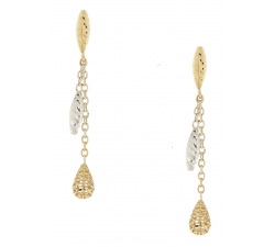 White Yellow Gold Women&#39;s Earrings GL100800