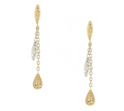 White Yellow Gold Women&#39;s Earrings GL100800