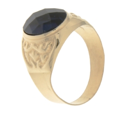 Yellow Gold Men&#39;s Ring GL100805