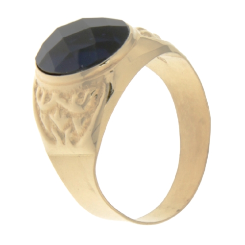 Yellow Gold Men&#39;s Ring GL100805