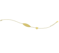 Bracciale Bimbi Nanan Targhetta Cuore NGLD0037