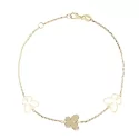 White Yellow Gold Women&#39;s Bracelet GL100806