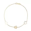 White Yellow Gold Women&#39;s Bracelet GL100807