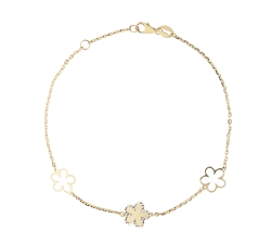 White Yellow Gold Women&#39;s Bracelet GL100807