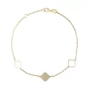 Bracciale Donna Oro Giallo Bianco GL100808