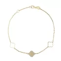 White Yellow Gold Women&#39;s Bracelet GL100808