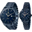 Maserati Uhren Set Solar Blau R8853149002