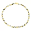 Bracciale Uomo Oro Giallo Bianco GL100816