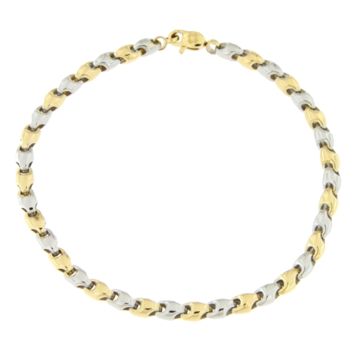 Bracciale Uomo Oro Giallo Bianco GL100816