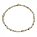 White Yellow Gold Men&#39;s Bracelet GL100817