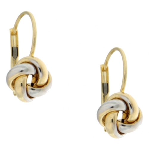 White Yellow Gold Women&#39;s Earrings GL100824