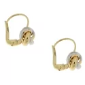 White Yellow Gold Women&#39;s Earrings GL100824