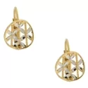 White Yellow Gold Women&#39;s Earrings GL100826