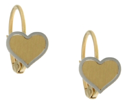 White Yellow Gold Women&#39;s Earrings GL100828