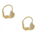 White Yellow Gold Women&#39;s Earrings GL100828