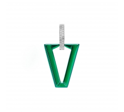 Orecchino Valentina Ferragni Studio Uali Metallic Green