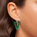 Valentina Ferragni Studio Uali Metallic Green Earring