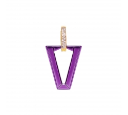 Orecchino Valentina Ferragni Studio Uali Metallic Violet