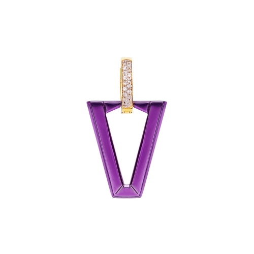 Valentina Ferragni Studio Uali Metallic Violet earring