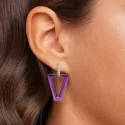 Valentina Ferragni Studio Uali Metallic Violet earring