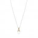 Facco Gioielli customizable initial necklace in gold 755416E