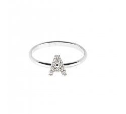 Facco Gioielli customizable initial ring in gold 755399E