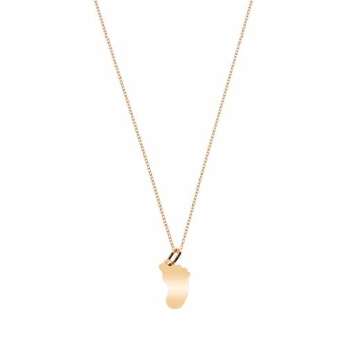 Facco Gioielli customizable foot necklace in gold